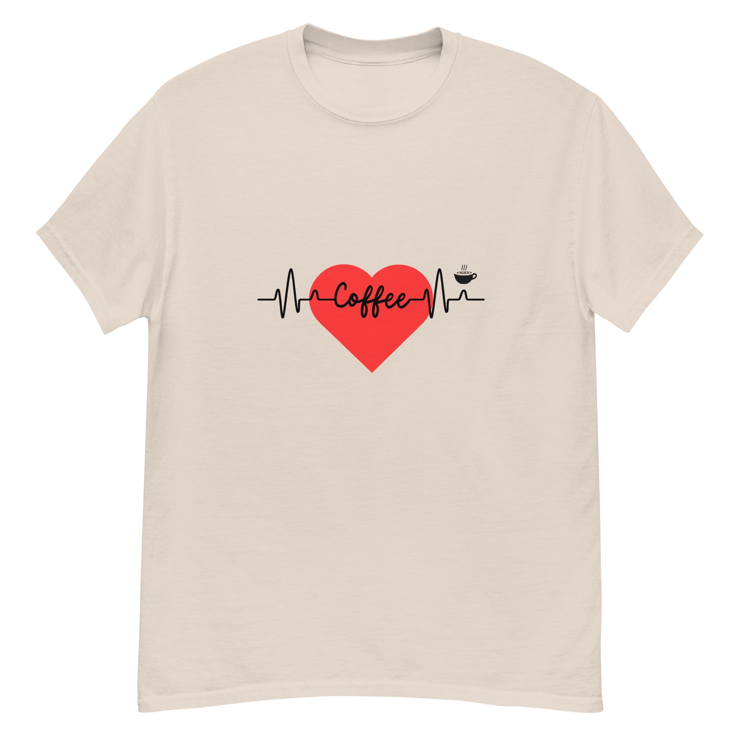 Coffee Lover's EKG Graphic T-shirt