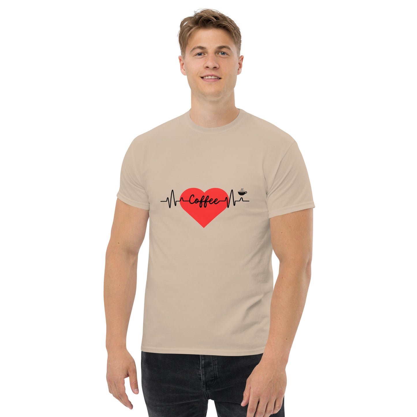 Coffee Lover's EKG Graphic T-shirt