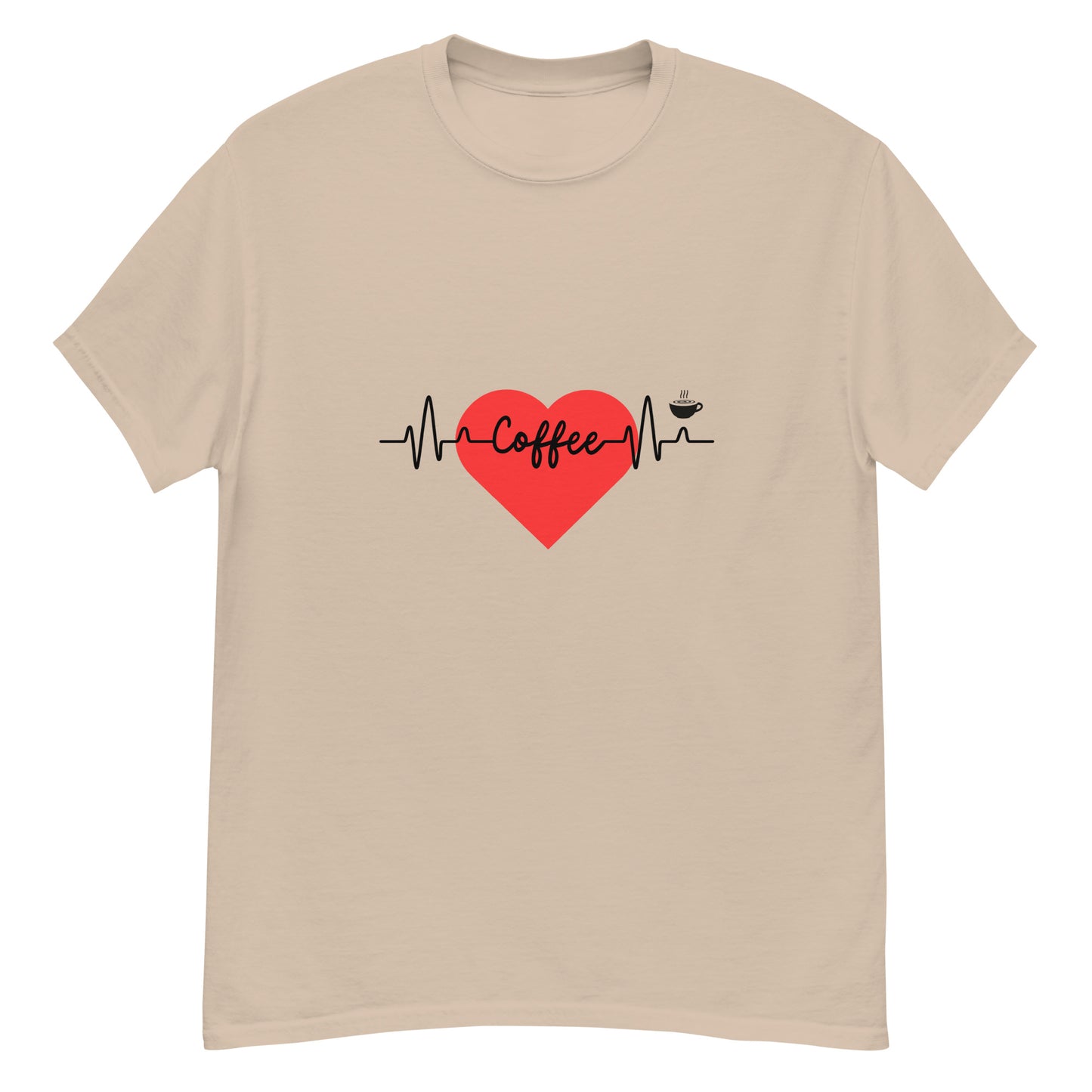 Coffee Lover's EKG Graphic T-shirt