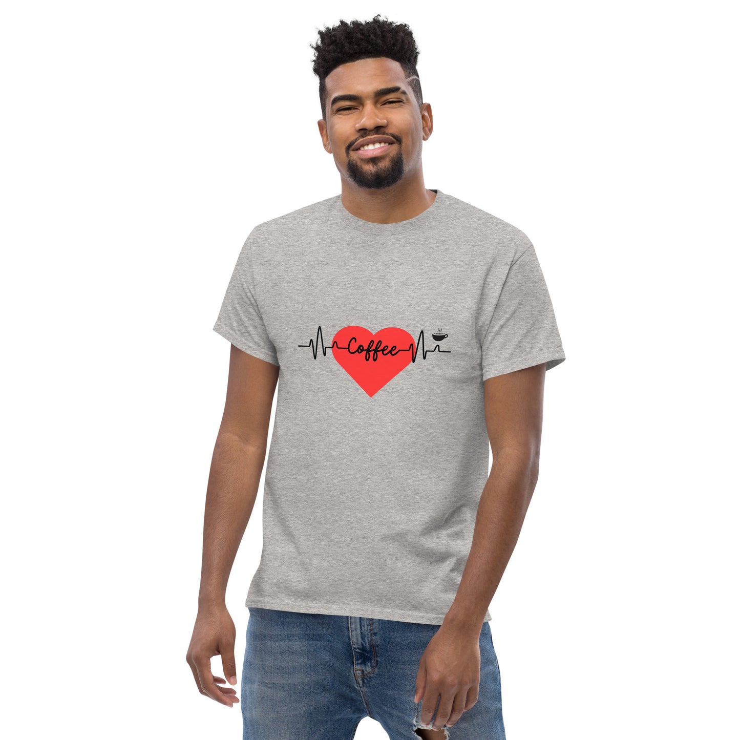 Coffee Lover's EKG Graphic T-shirt