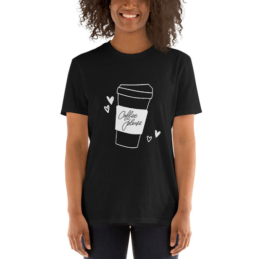 Coffee Please white graphic T-Shirt