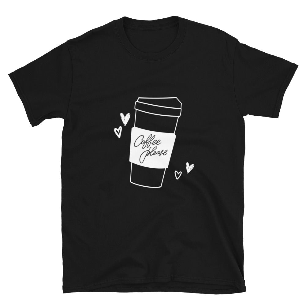 Coffee Please white graphic T-Shirt