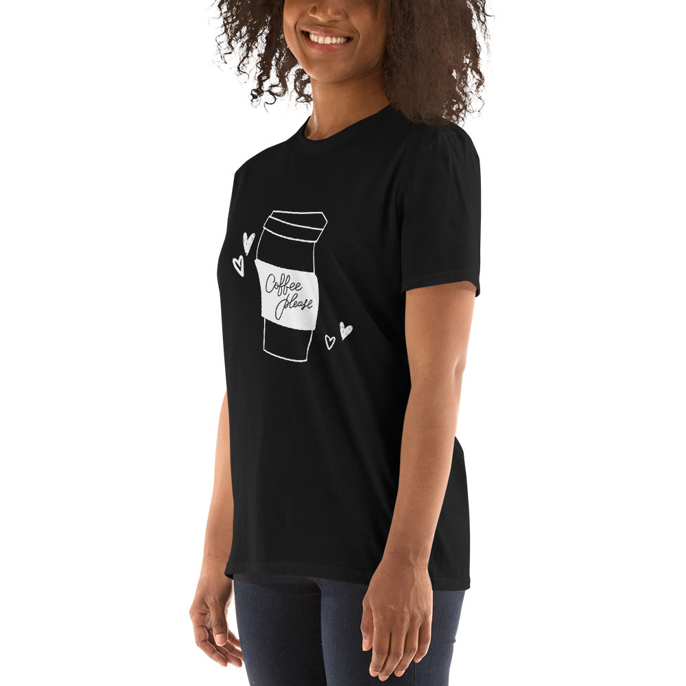 Coffee Please white graphic T-Shirt