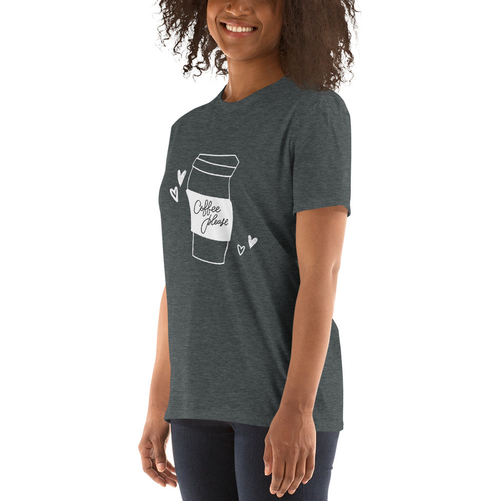 Coffee Please white graphic T-Shirt