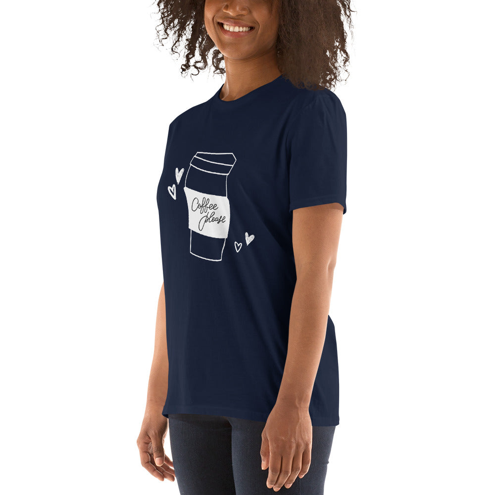 Coffee Please white graphic T-Shirt